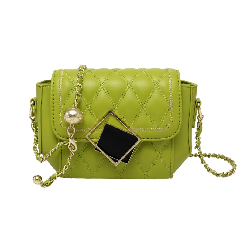 

Summer Fashion Diamond Lattice Embroidery Women Handbag Crossbody Single Shoulder Bag Girls Luxury Messenger Purse and Handbags, White,black,green