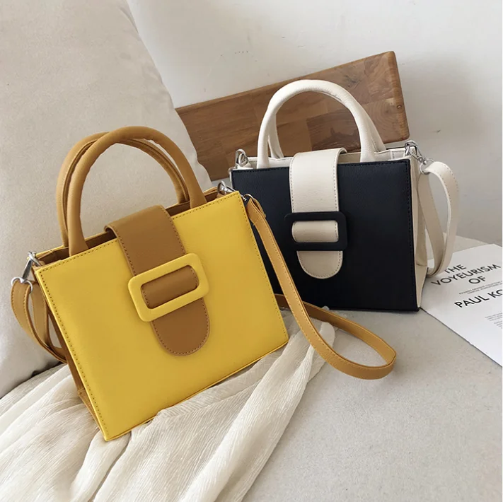 

2020 new fashion Korean handbags trendy ladies messenger bag pu small square bag, 6 colors