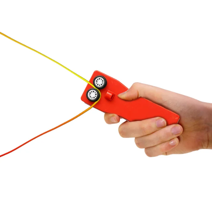 

Zipstring Rope Launcher Hand Held String Controller Rope Propeller Zip String Toys Electric Funny Cat Thruster Toy