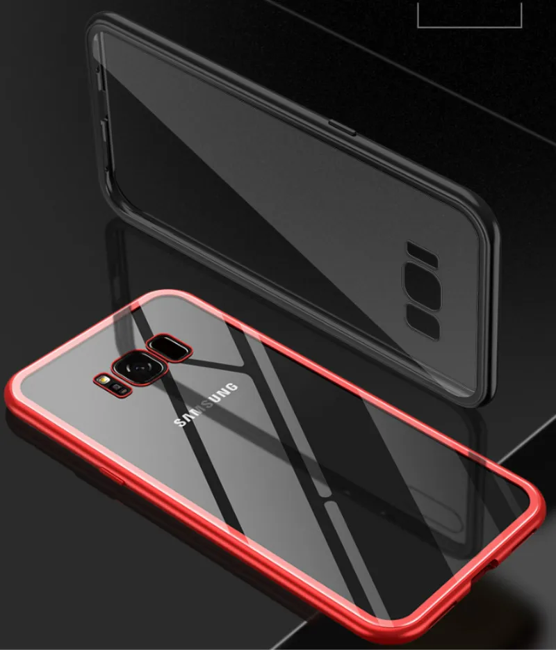 

Drop Shipping Magnetic Phone Case For Samsung Galaxy S10 S9 S8 Plus Note 9 Metal Case For Samsung S7 Edge Cover Shockproof cases