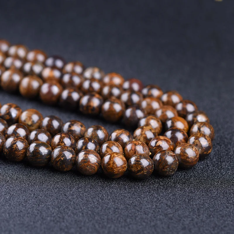 

Amazon Natural Stone Beads 6/8/10/12mm Smooth Loose Round Matte Faceted Beads Golden Brown Bronzite Beads for DIY Jewelry Making