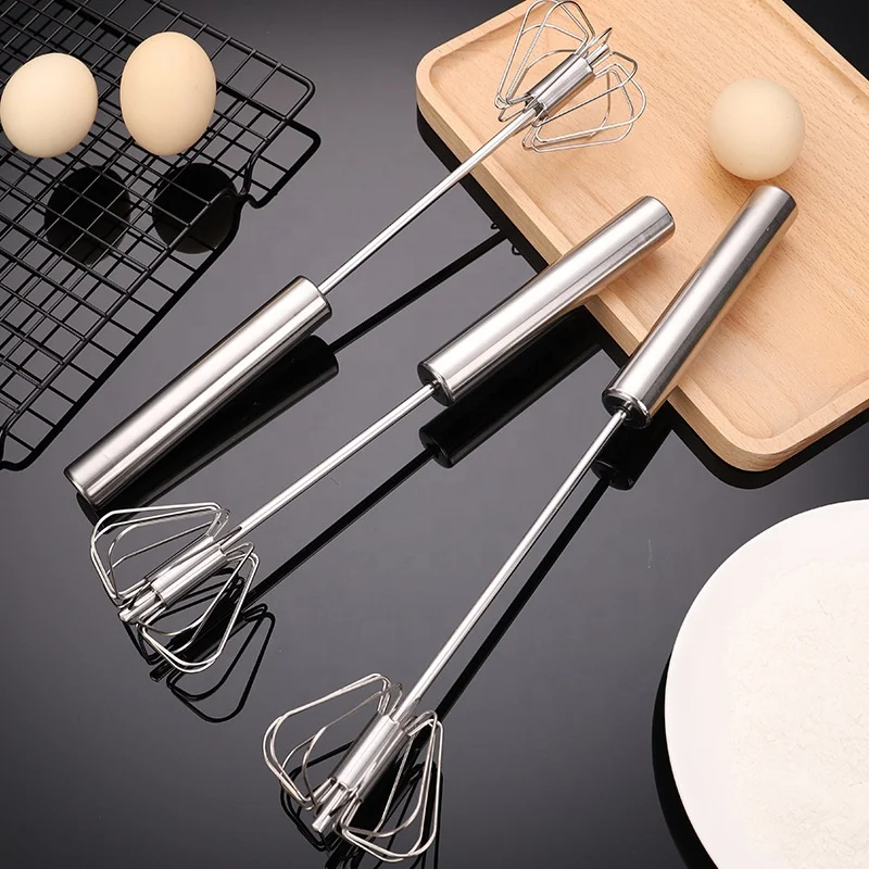 

Semi-automatic stainless steel cake mini hand baking whisk with egg, As shows in the picture