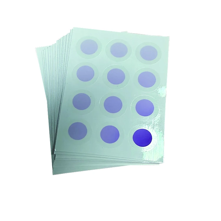 

Spot 15mm Clear Transparent Vinyl UV Detection Testing Color Changing Sunscreen Stickers