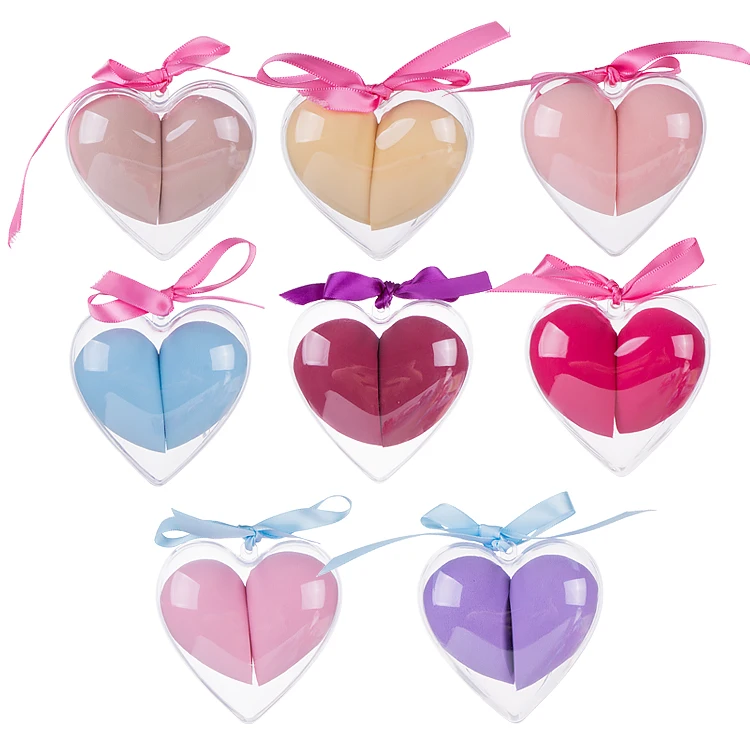 

New Heart Case Waterdrop Latex Free Makeup Sponge Cosmetic Puff