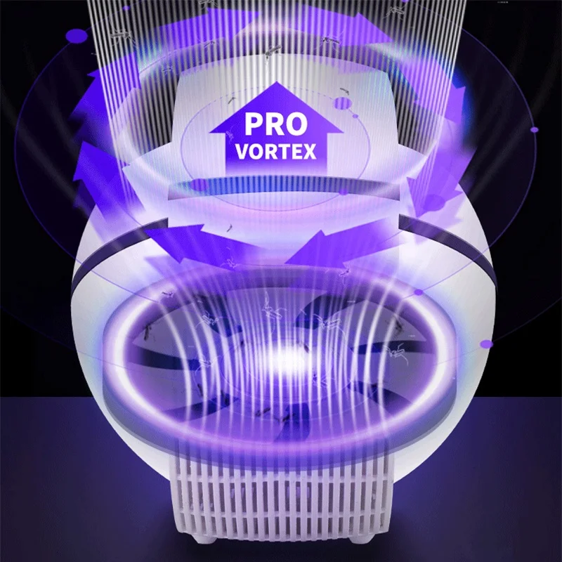 Indoor Led Emergency Physical Black 5v Abs Killer Mosquito Lamp Without Noise