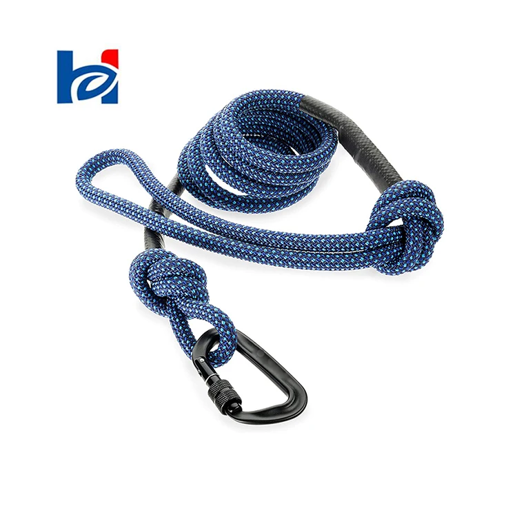 

Amamon New Hot Selling Climbers Carabiner Clip Rope Dog Leash, Premium 6 Foot Long with Reflective Stitching, Yellow, orange, black, red, blue, purple, green, pink or customize