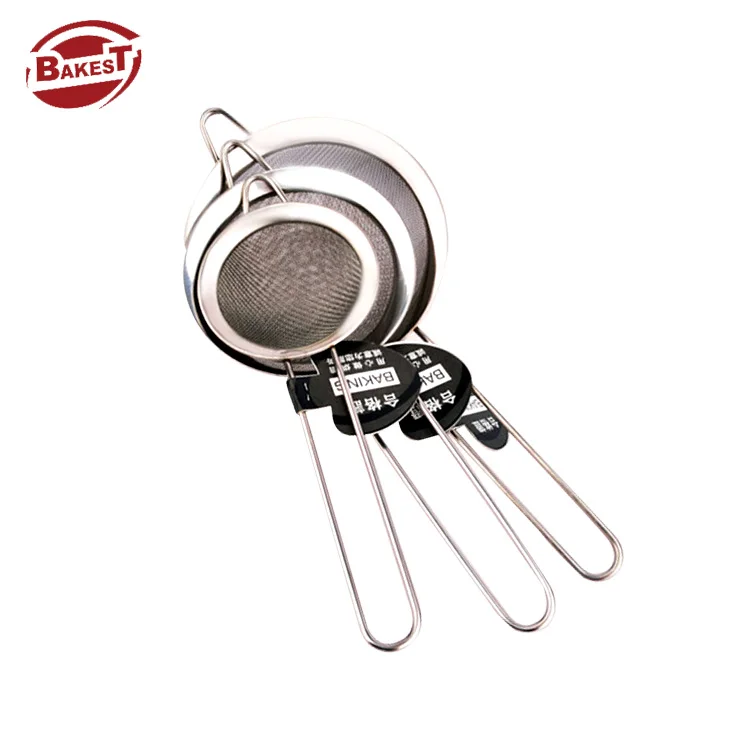 

Bakest KItchen Baking Tools Stainless Steel Flour Sieve Soy Milk Sifter Egg Strainer Flour Sifter