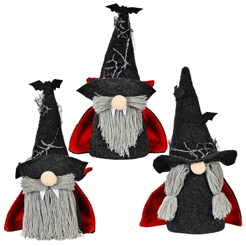 

New product Halloween decoration Vampire Rudolph doll ornaments Halloween Rudolph dwarf doll ornaments