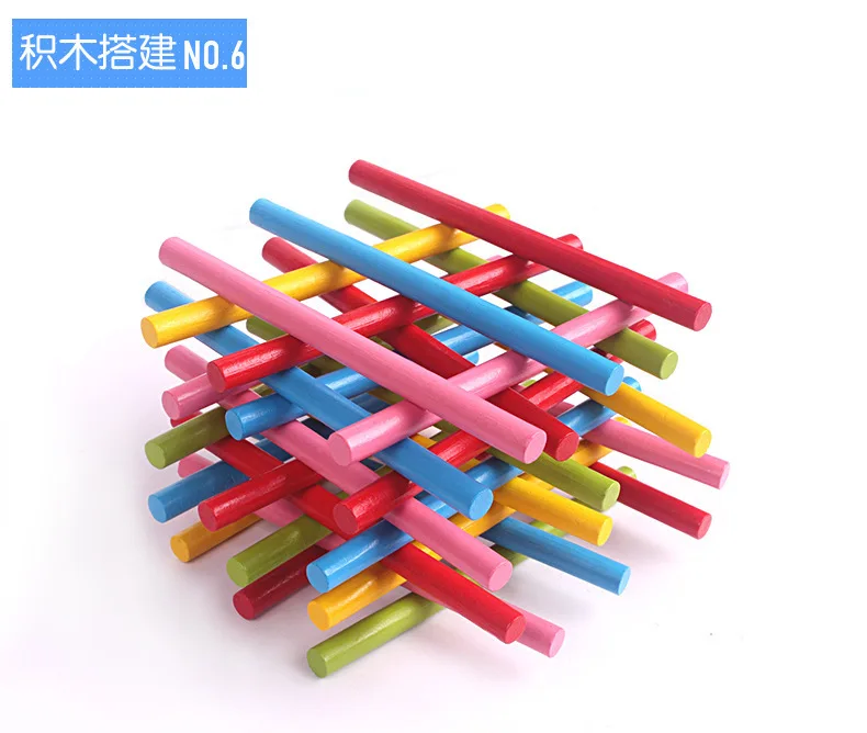 Wooden Blocks Montessori Educational Toys Mathematical Intelligence Wood Stick Wooden Counting Rods in Iron Box