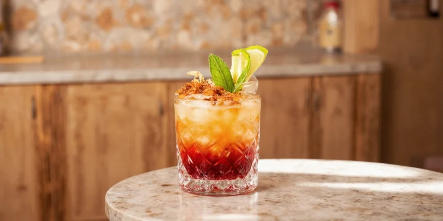 Zing Zang Michelada with Various Snacks Nearby
