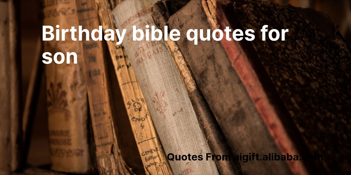 birthday bible quotes for son
