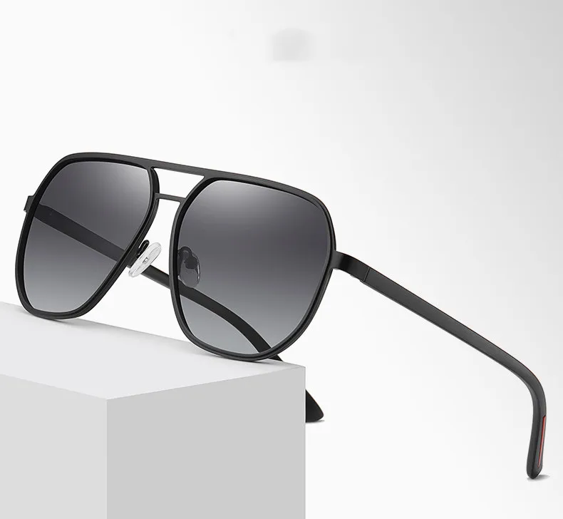 

New Fashion Men Polarized Sunglasses Metal Frame Driving Glasses 2021