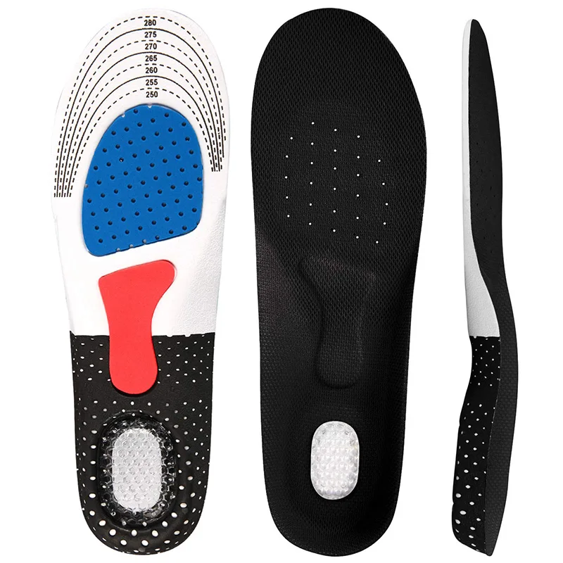 

full length soft Cushion sport shoe Insole arch support foot eva silicone orthotic insoles for shoes