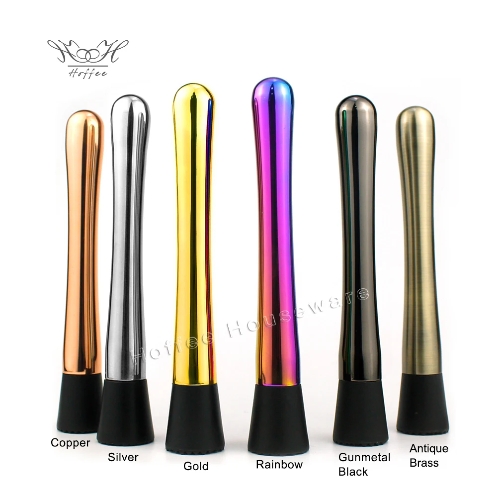 Stainless Steel 304 Cocktail Ice Muddler Bar Tool Drink Muddler Bartender Kit Bar Pestle