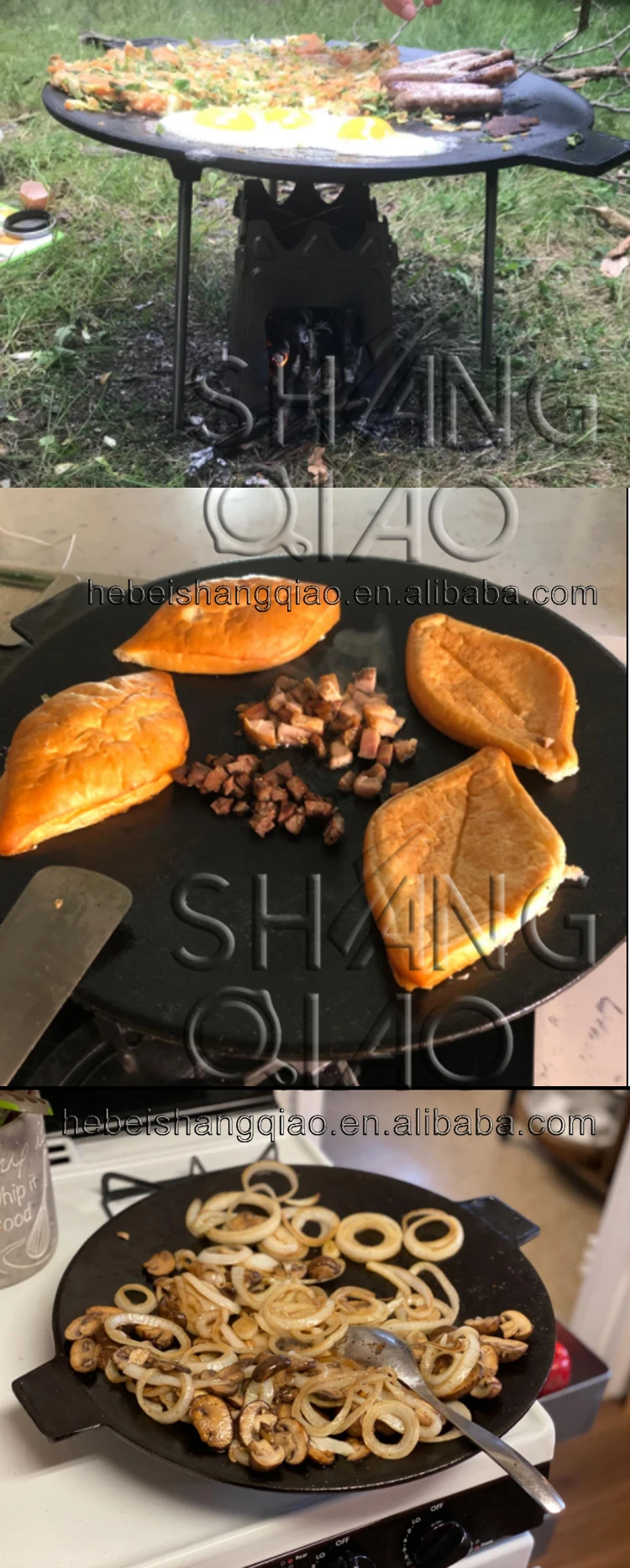 Cast Iron Campfire Griddle With Three Legs Buy Cast Iron Campfire