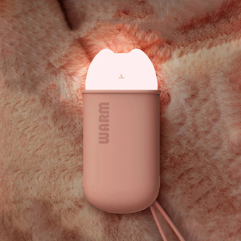 

Best sale wholesale cheap price smart mobile charger gift box portable cute 20000mah hand warmer power bank with light, Pink