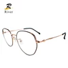 821 Hot selling anti blue spectacles ready korean designer eyewear glasses frames titanium optical frame
