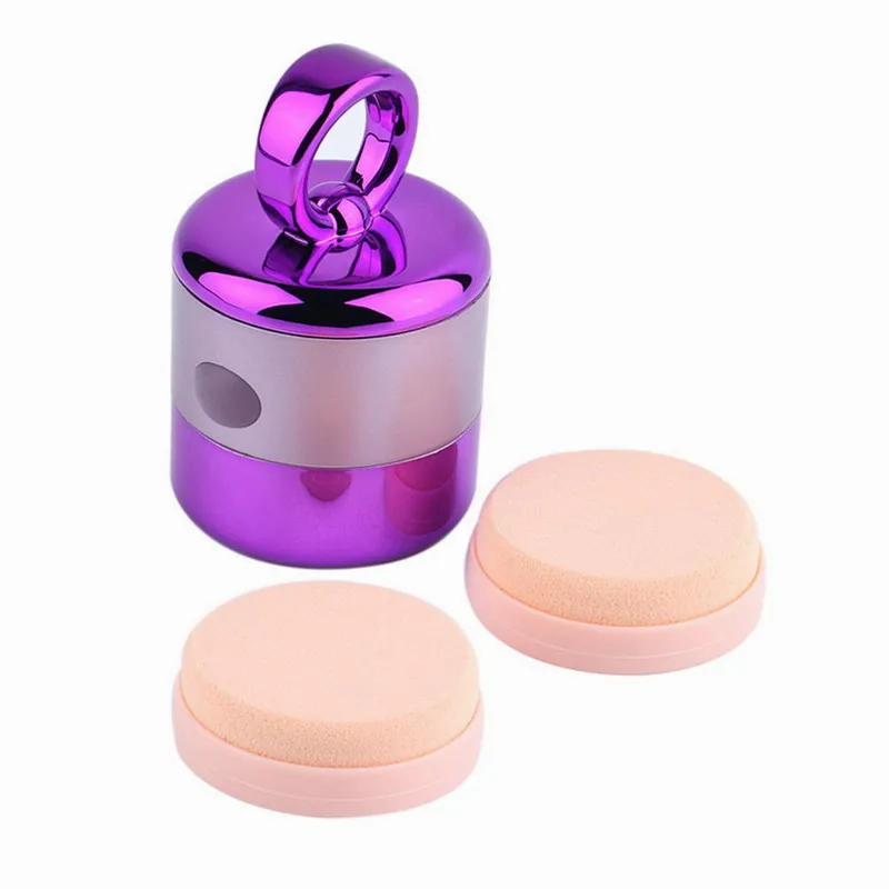 

Makeup Sponge Holder Buff Puffs For Face Electric 3D Vibrating Powder Puff, Pink, golden
