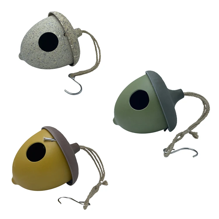 

2080106 Eco frindly bamboo custom small outdoor bird houses for birds