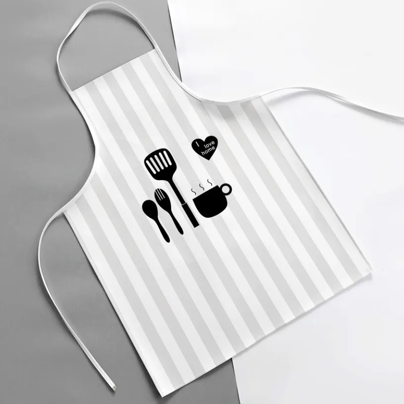 

Fashion Printing Customized LOGO Oil and Stain resistant Apron