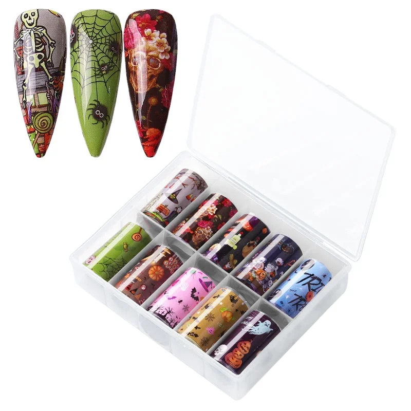 

2020 Halloween, Christmas nail sticker of nail arts set, As image show