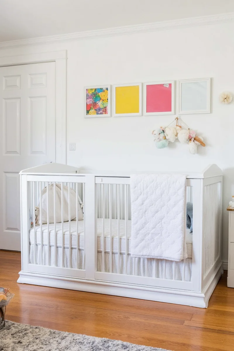 Modern wall-mounted nursery bed