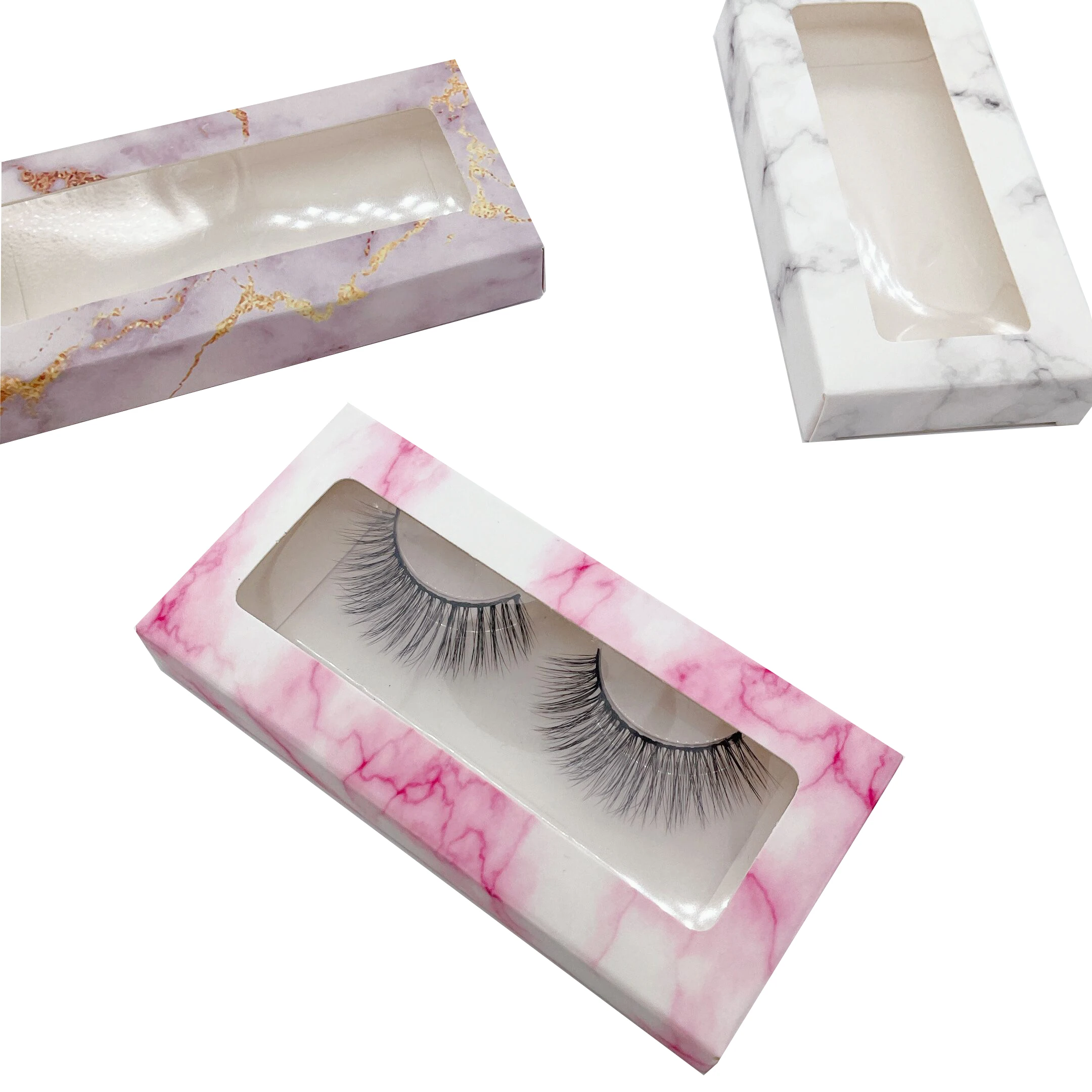 

high quality faux mink eyelashes 3d 25mm synthetic mink eyelash, Black color