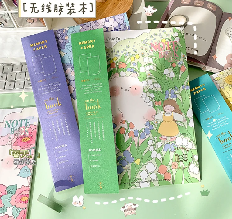 

wholesale eco friendly diary notebook kawaii cute kids anime school students cartoon B5 notebook