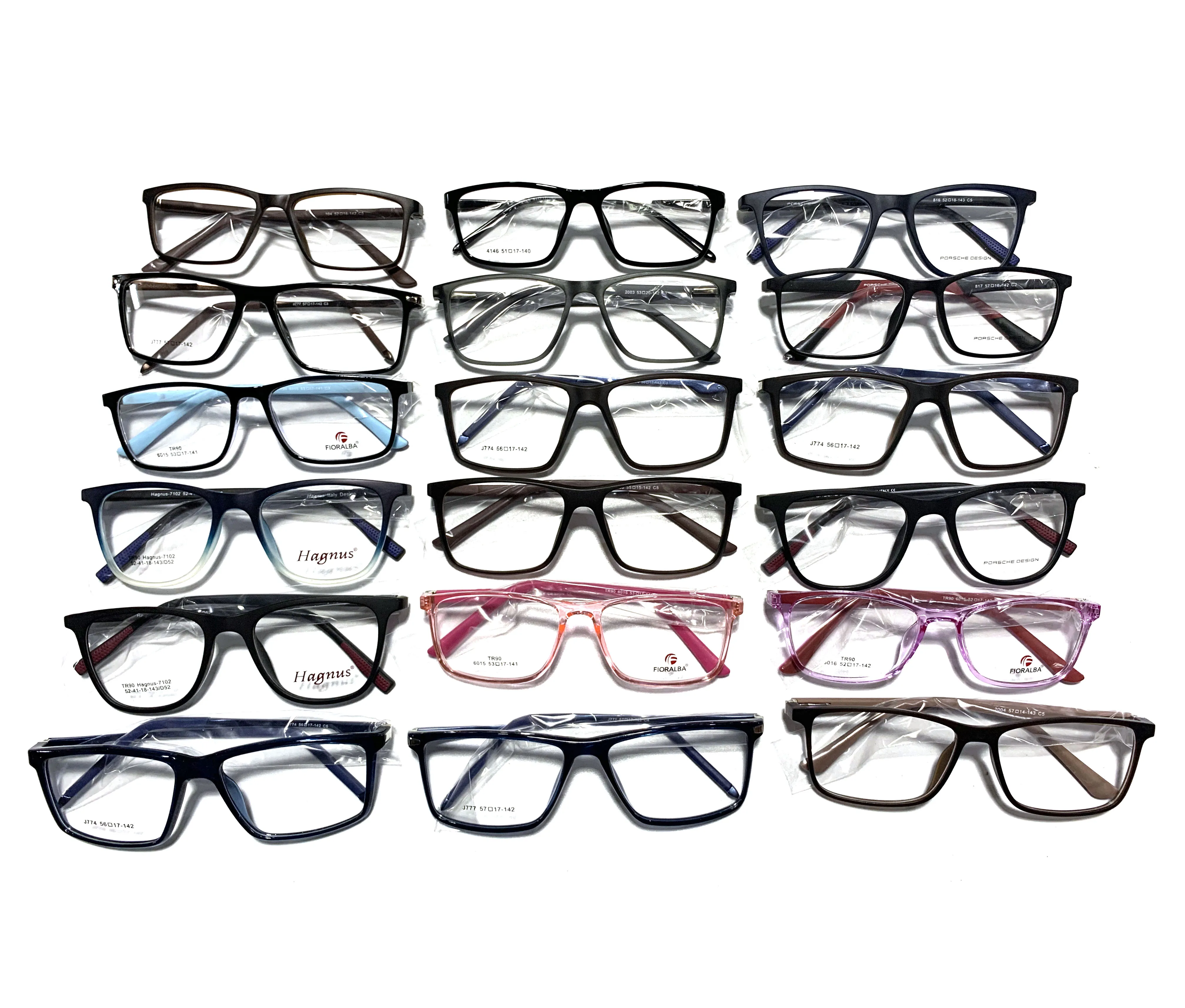

TR90 Wholesale and competitive New Fashion Attractive TR90 Optical Frame In Stocks, Mixed colors