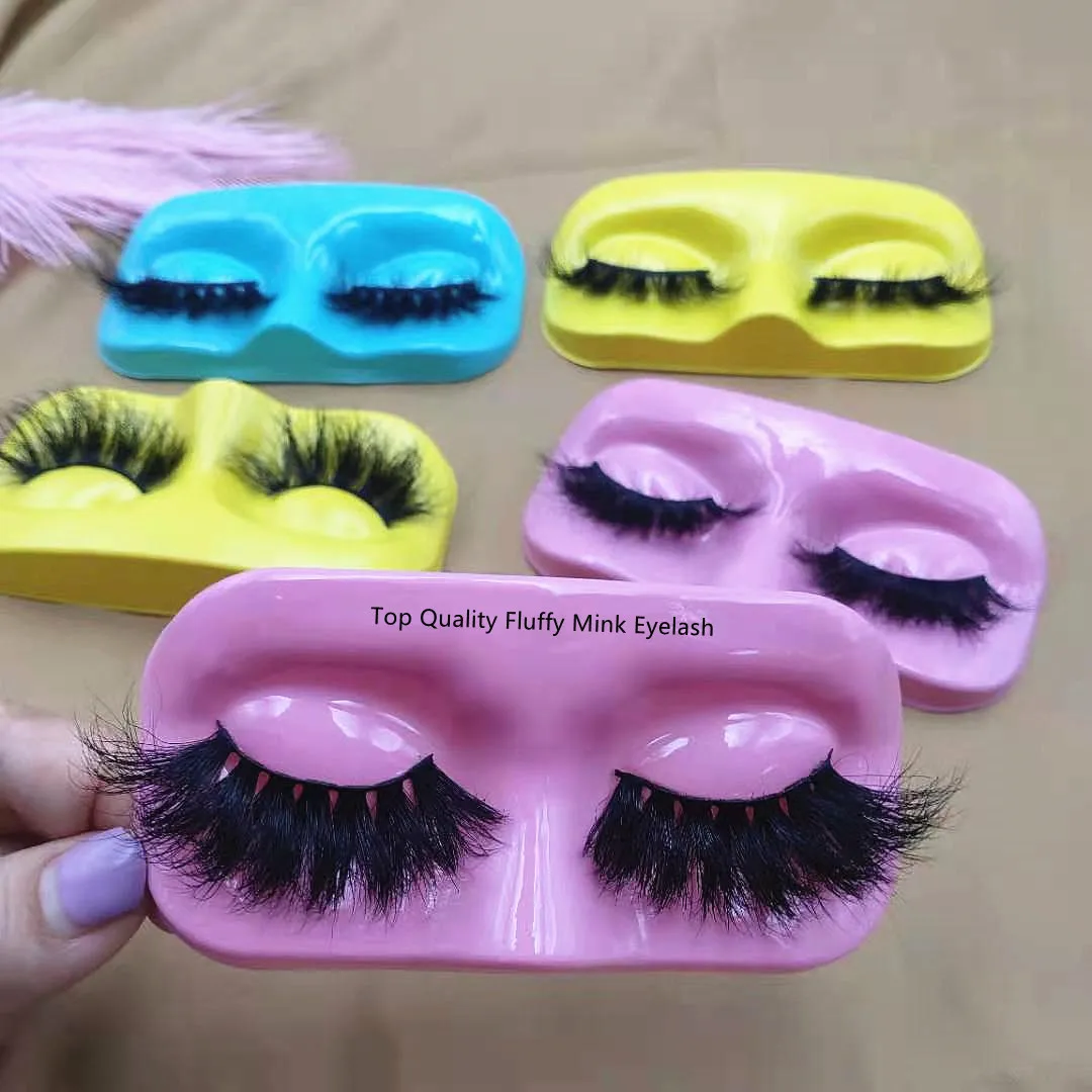 

Large Stock Mink Eyelashes Vendor Wholesale Top Quality Fluffy 25mm 3D Mink Eyelash Dramatic Long Lashes with Private Label, Natural black 5d 25mm mink eyelashes