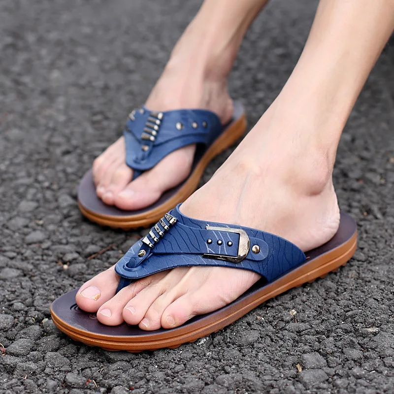 

wholesale cheap men's slippers outdoor summer men's sandals for beaches