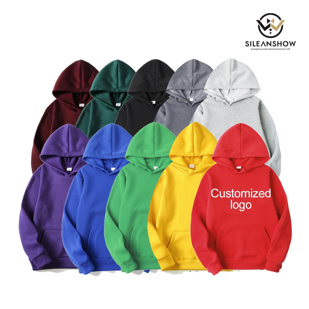 

Fashion Loose Plus Size Hoodie Cotton Custom Logo Hoodies Mens, Shown