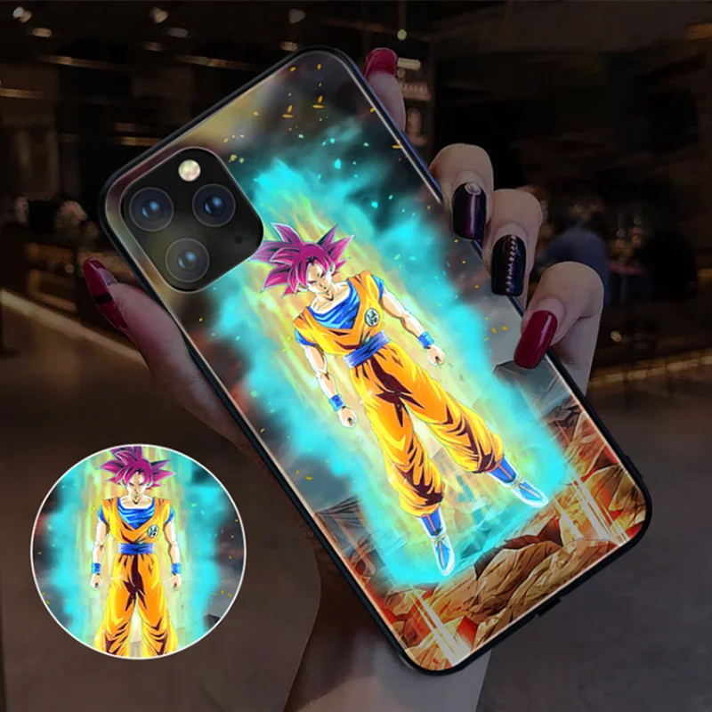 

2021 New luxury called flash voice control logo light up phone case For iPhone 12 11 Pro Max XR XS Max 8 7 Plus case, Multiple colors