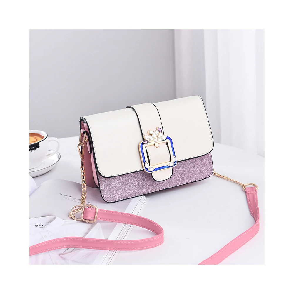 

LZYMSZ 2019 New Style Korea Chain Small Square Bag Ladies Leather Cross-body Shoulder Women Handbags