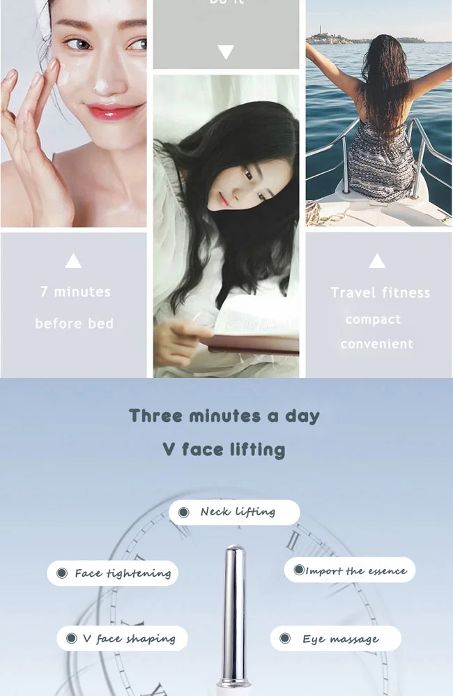 Sah02 Micro Current Electroporation Galvanic Spa Face Lifting Facial