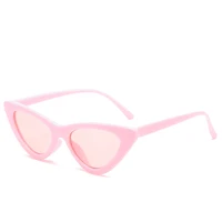 

Popular triangle cat eye sunglasses women in Small Size Candy Color 2018 Vintage