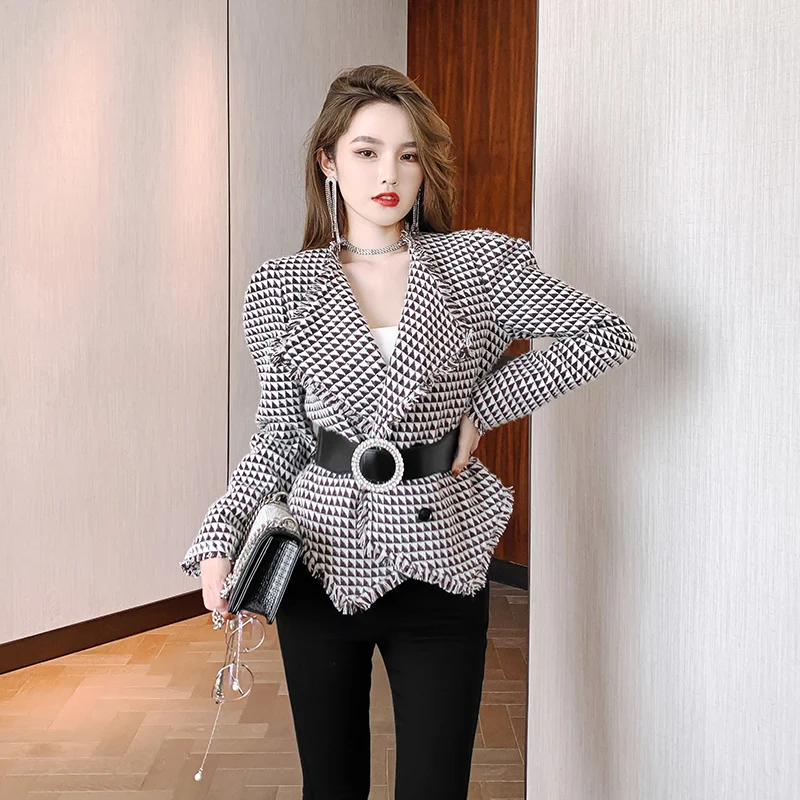 

2022 Online Shopping New Spring Design Fashionable Top Quality Short Women Blazer Office Ladies Coat