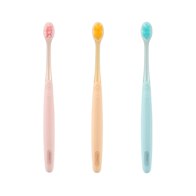 

PERFCT Anchorless Tufting Wholesale High Quality Tooth Brush With Cheap Price Cute Flower Adult Toothbrush, Customized color