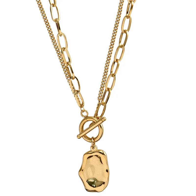 

Bellona OEM Cadena De Collar 2021 Dainty Stainless Steel Locket Pendant Gold Plated Necklace, Picture shown