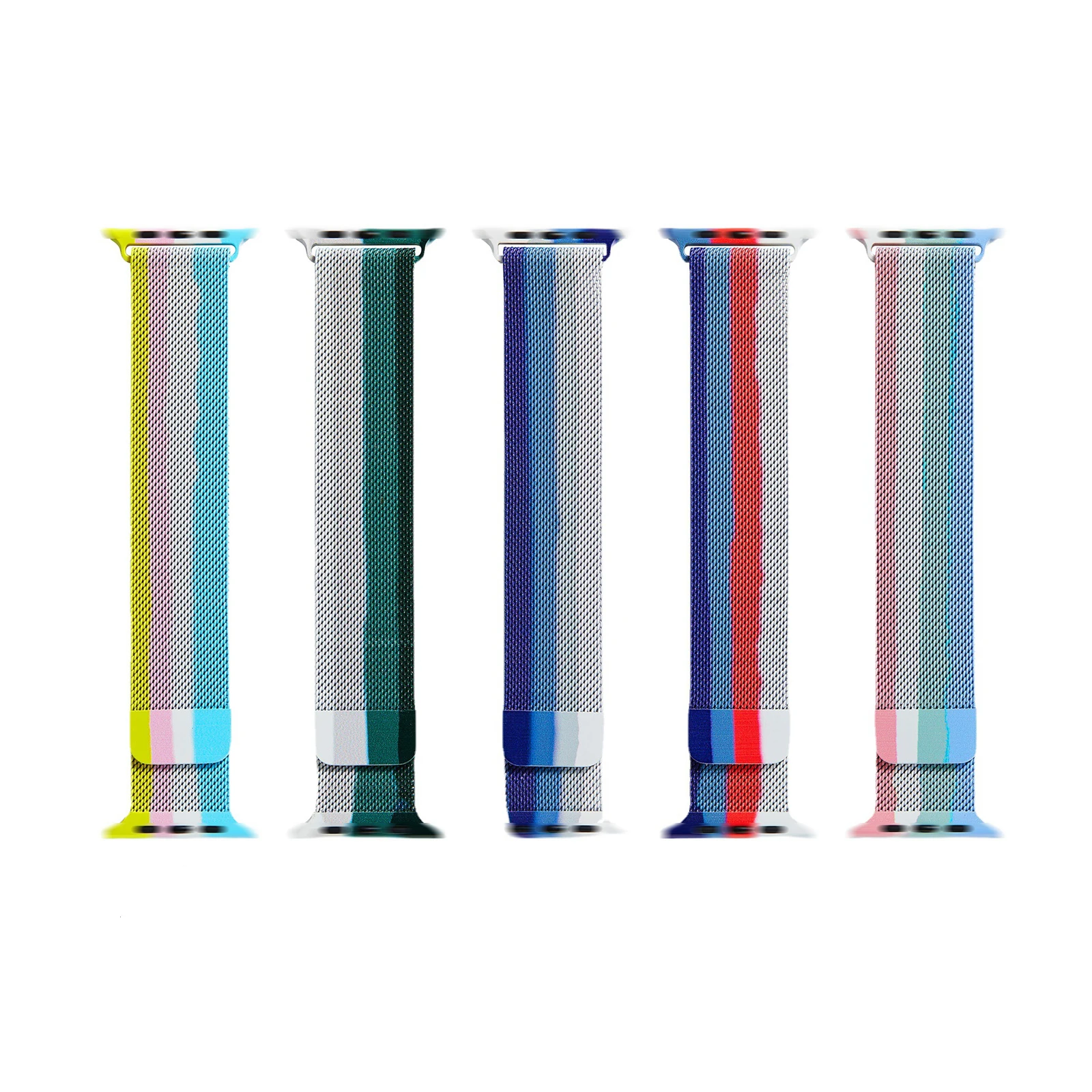 

New Color Stainless Steel Mesh Watch Strap Milanese Loop Magnetic Strap for Apple Watch Series 6 5 4 Size 44 42 40 38mm Straps