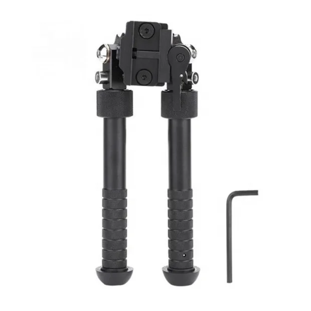 

V8 6-9 Inches CNC QD Tactical Rifle Tripod Mount Adapter with Standard Picatinny 360 Degree Swivel Foldable, Matte black