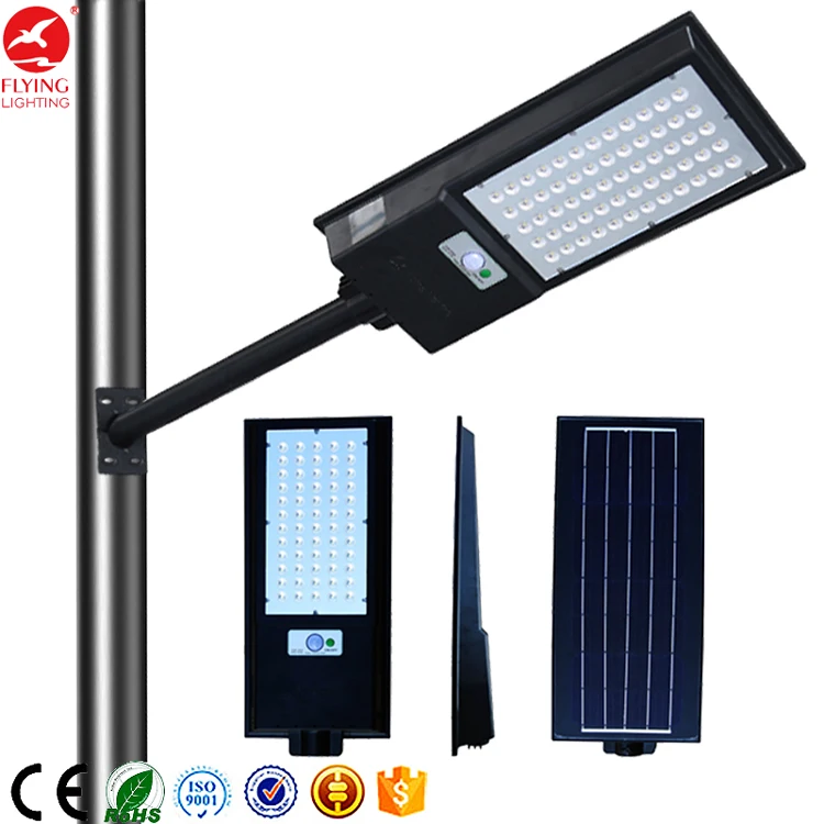 Shenzhen ip67 60w 100w 150w motion sensor photocel modern smart led solar panel energy street lamp