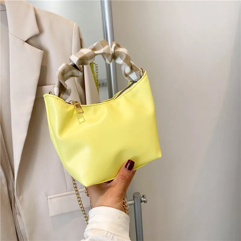 

SP443 new style messenger bag yellow leather lady chain square bags, Multi colors