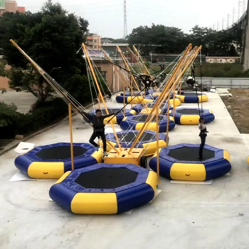 

Outdoor commercial use 4 in one Mobile bungee trampoline for adults and kids quality guaranteed