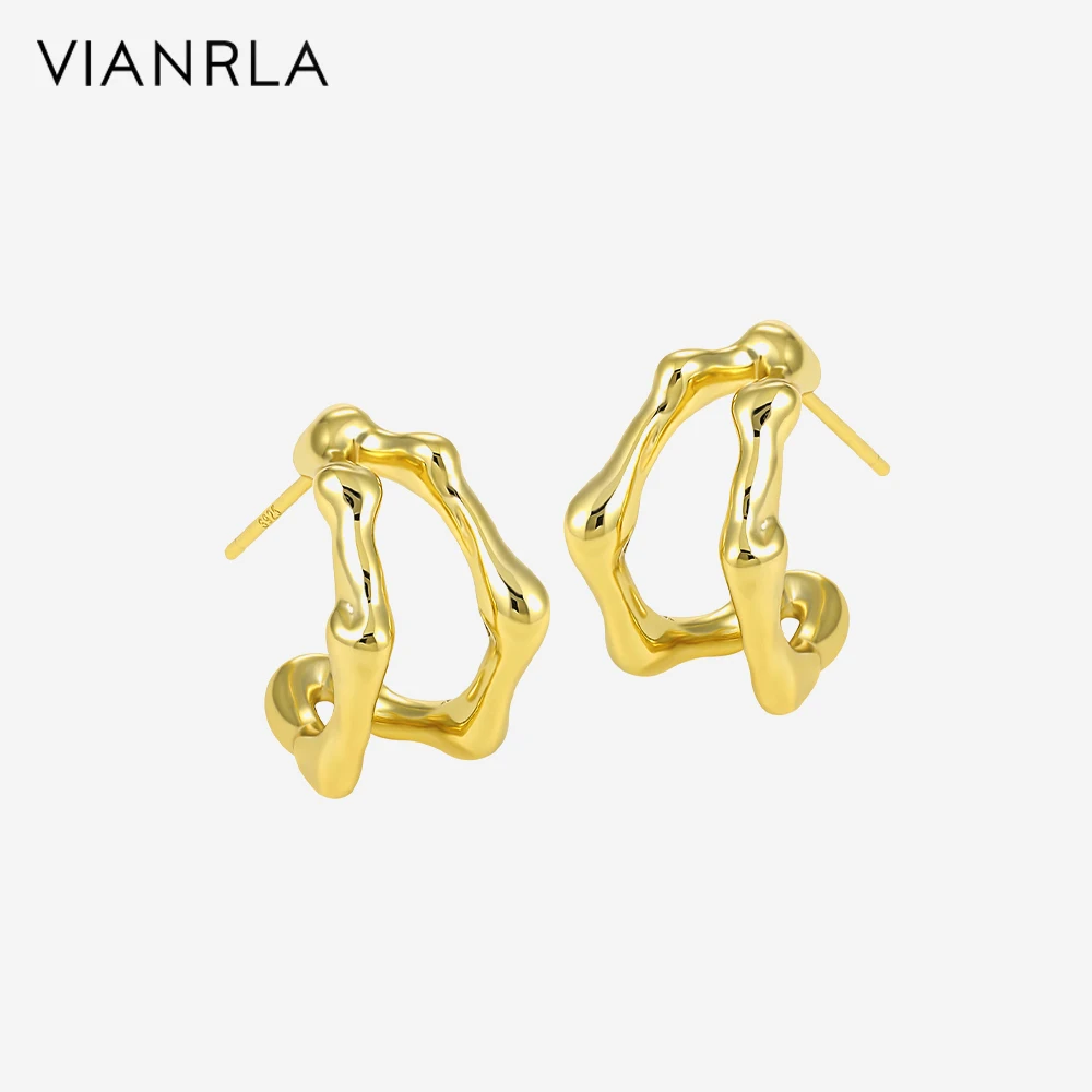 

VIANRLA Silver Earring Jewelry Earrings Cool Girl Stud Fashion Women's Jewelry Laser Custom Logo