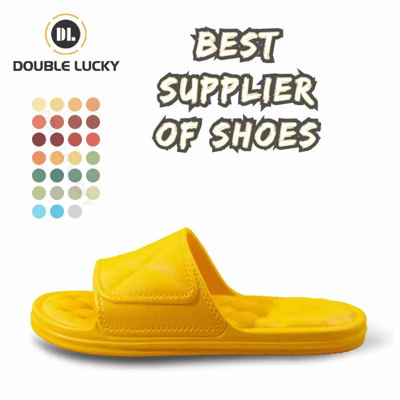 

DOUBLE LUCKY Zapatillas Dama Chinese Slipper Bathroom PVC Slipper Soft Sandals For Women And Ladies, As the picture or customizable