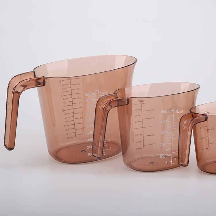 

Royalunion Good Price 3 Set Stackable Measuring Cup for juice vinegar sauce KM-1028