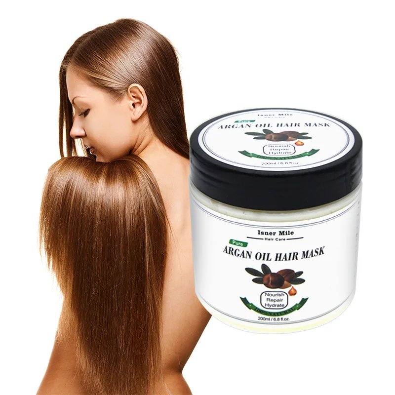 

Good Quality Argan Oil Hair Mask Treatment Hair Mask Organic Morocco Natural Argan Oil Protein Hair Care Repair Steam