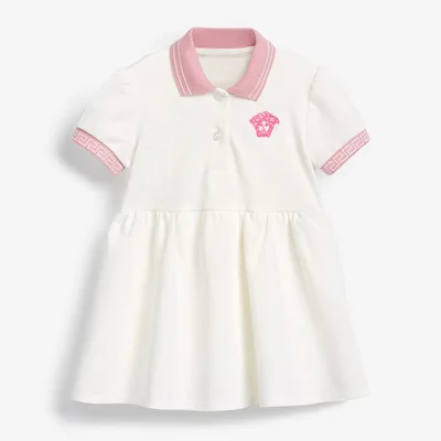 

F40313A Hot sale sweet cute baby girl summer dresses baby girl cotton dresses