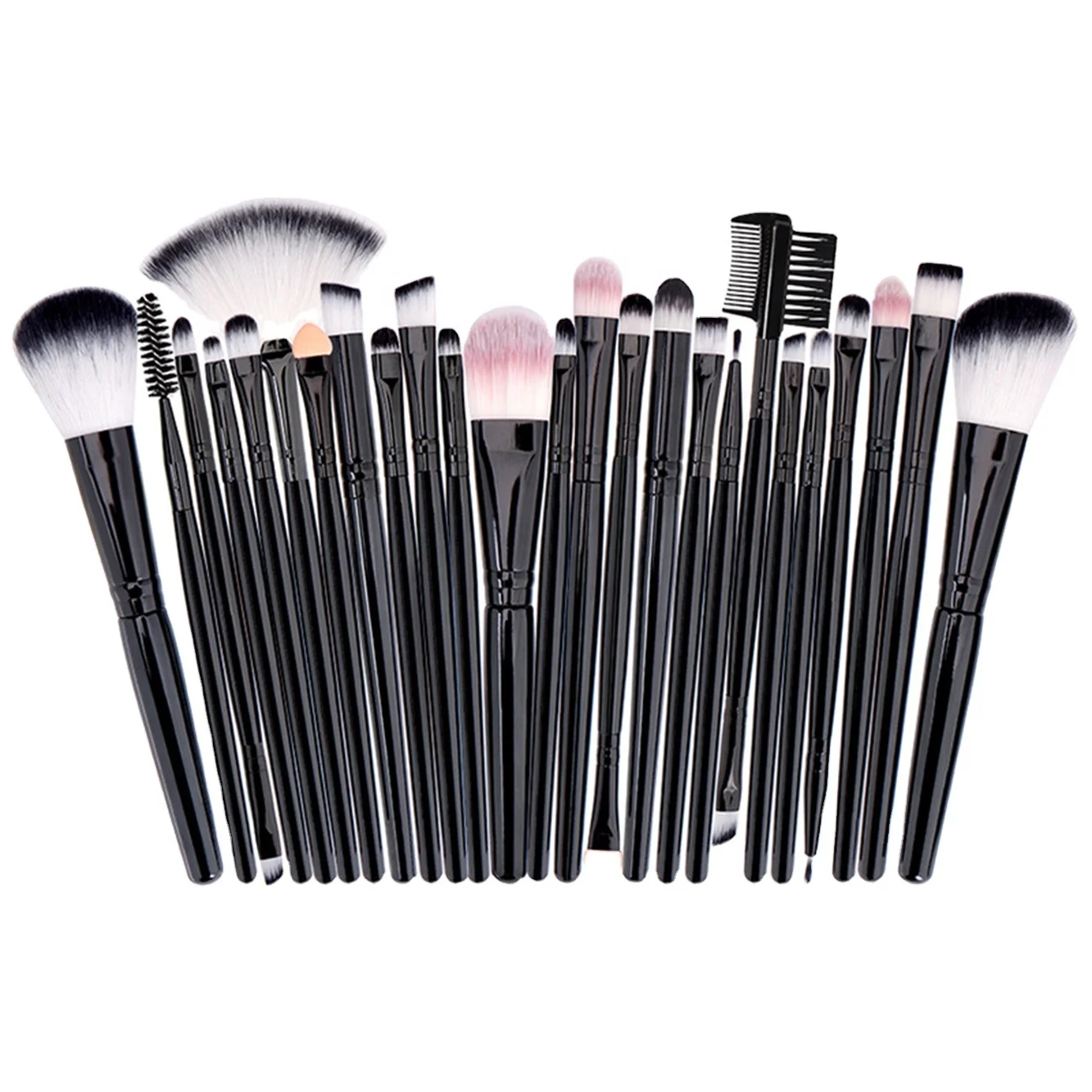 

25pcs Makeup Brush Set Professional Custom Make Up Brushes Complete Functions, Multicolor